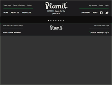 Tablet Screenshot of plamilfoods.co.uk